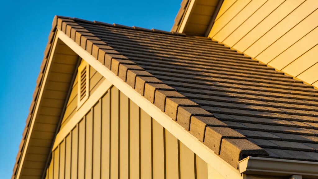 Well-maintained residential roof indicating signs of protection and safety