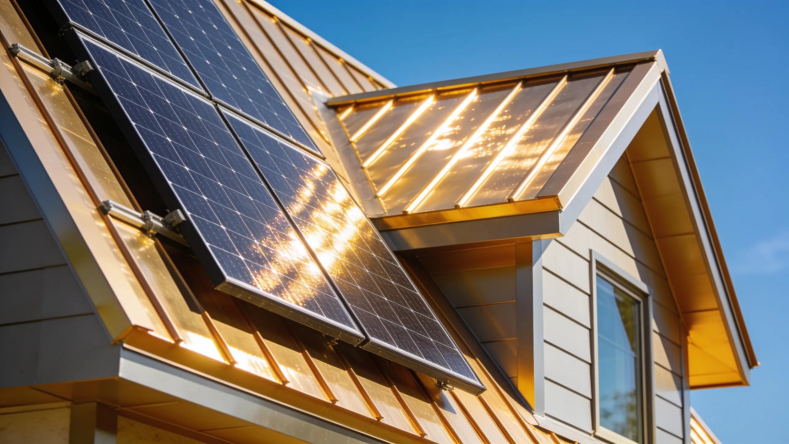 Solar panels on energy-efficient roofing demonstrating suitability for Fort Worth climate