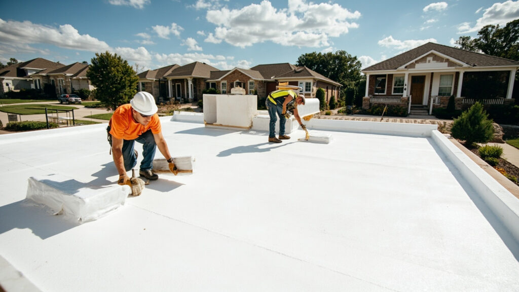 TPO roofing versus silicone coating for commercial flat roofs