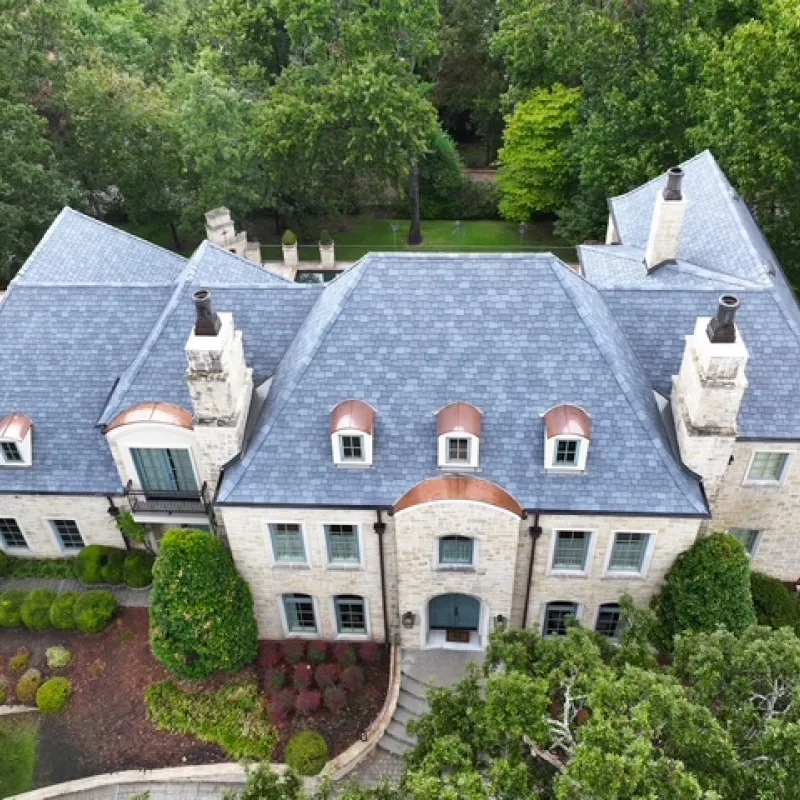 DaVinci Multi-Width Slate in Castle Gray; manufacturer inspiration, not a BRS project