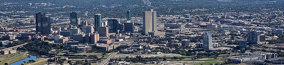 Fort Worth skyline panorama, Fort Worth, Texas