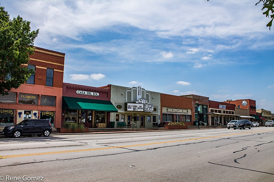 Downtown Mansfield storefronts, Mansfield, Texas